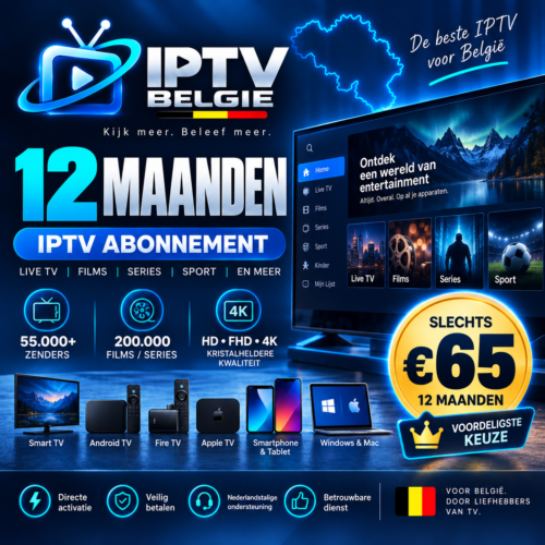 IPTV Belgie 12 Maanden